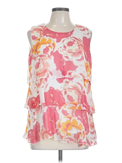 Pre-owned Papillon Sleeveless Blouse In Pink
