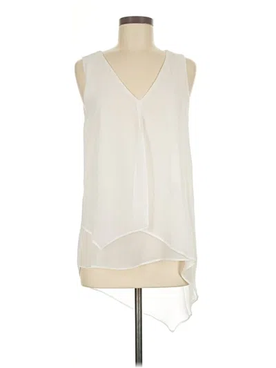 Pre-owned Papillon Sleeveless Blouse In White