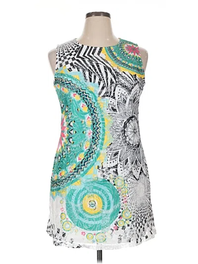 Pre-owned Papillon Sleeveless Top Silver Strapless Neckline Tops