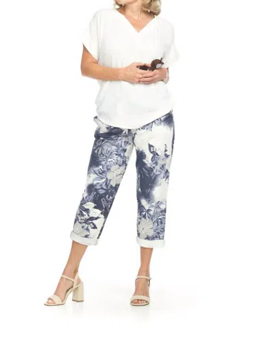 Papillon Textured Extended Sleeve Top In White In Multi