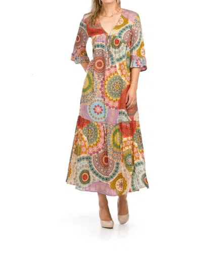 Papillon Women's Gianna Mandala Printed Empire Waist Dress In Multi