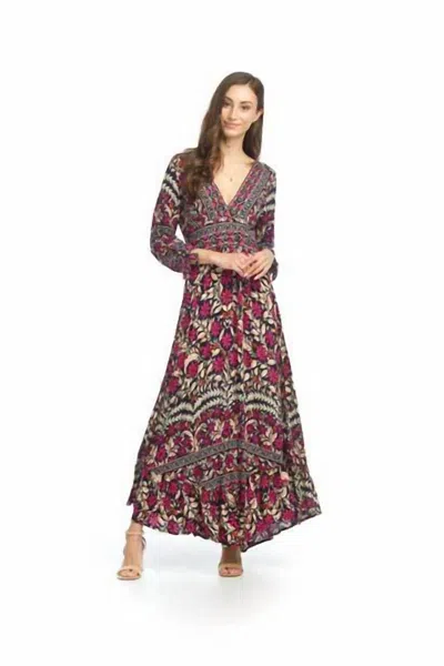 Papillon Women's Tina Maxi Dress In Navy In Multi