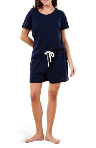 Papinelle Ada Boxer Short Pajamas In Blue