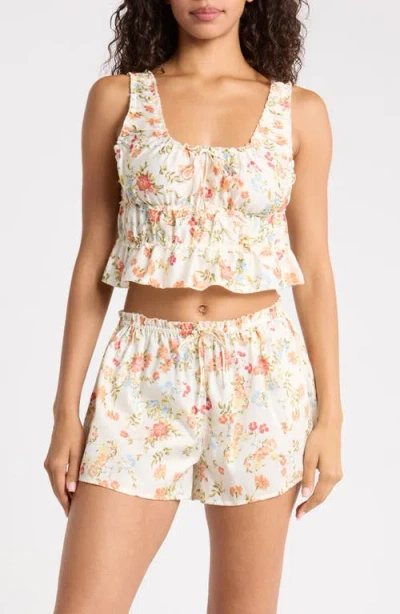 Papinelle Amber Frill Sleep Shorts In White