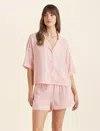 Papinelle Anais Boxer Pj Set In Strawberry Ice