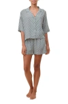 Papinelle Anais Boxer Short Pajamas In Forest Green