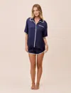 Papinelle Annabelle Piped Satin Pajamas