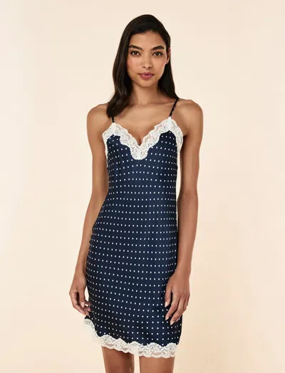Papinelle Annabelle Satin Lace Mini Slip Nightie
