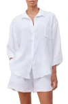 Papinelle Ashley Textured Cotton Short Pajamas In White