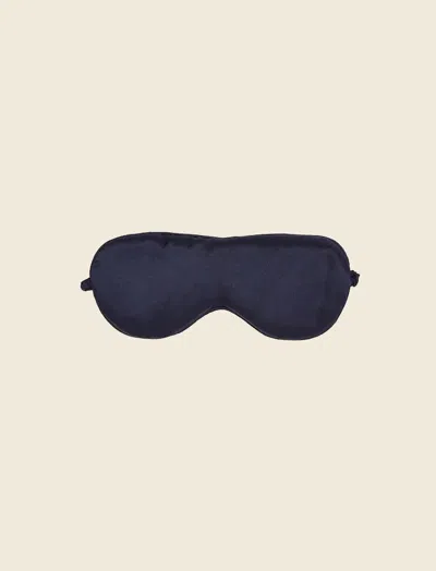 Papinelle Audrey Boxed Mulberry Silk Eye Mask In Blue