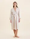 Papinelle Audrey Mulberry Silk Long Robe In Romance