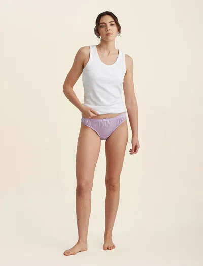 Papinelle Audrey Mulberry Silk Panties In Wisteria