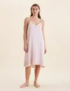 Papinelle Audrey Mulberry Silk Slip Nightgown In  Pink