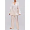 Papinelle Audrey Oversize Mulberry Silk Pajama Top