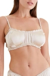Papinelle Audrey Washable Mulberry Silk Bralette In Neutral