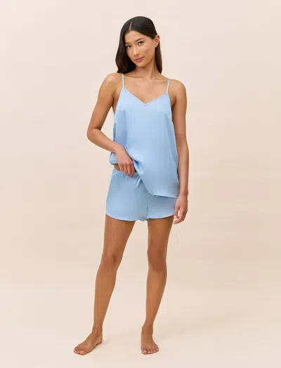 Papinelle Audrey Washable Silk Cami Boxer Pj In Multi