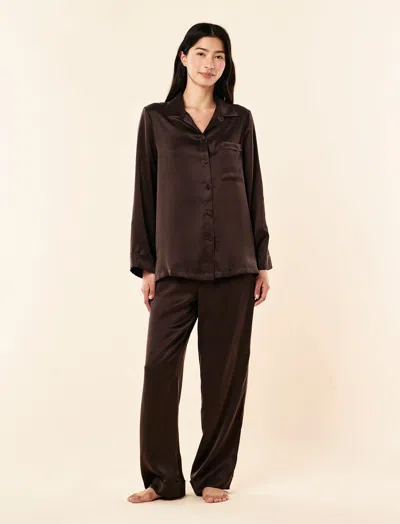 Papinelle Audrey Washable Silk Full Length Pj Set