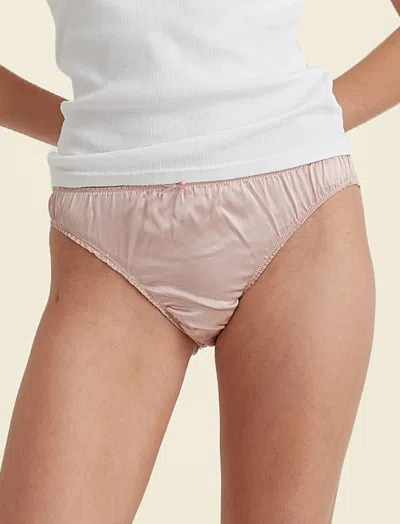 Papinelle Audrey Washable Silk Knicker In Pink