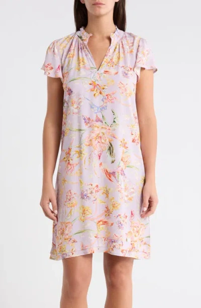 Papinelle Baile Flutter Sleeve Nightie Nightgown In Pink