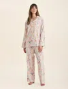 Shop Papinelle Bailey Cosy Full Length Pj In Champagne
