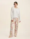 Papinelle Bailey Cosy Pant And Feather Soft Top In Champagne