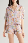 PAPINELLE PAPINELLE BAILEY LUXE COTTON & SILK SHORT PAJAMAS