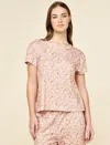Papinelle Betsy Fields Knit Boxy Tee In Pink