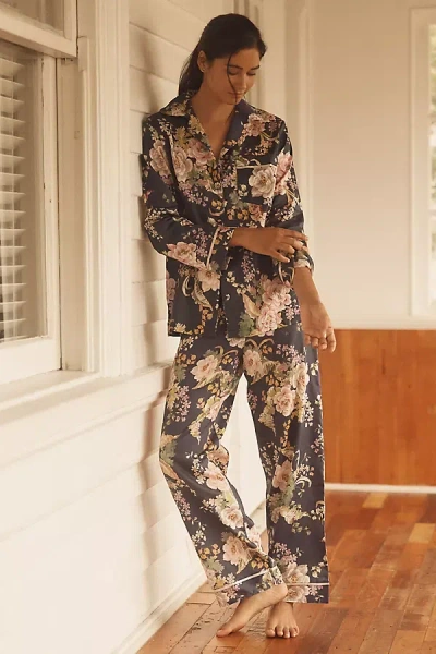 Papinelle Betsy Full-length Pajama Set In Blue
