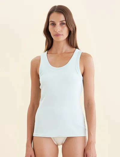 Papinelle Buy 2 For $60 | Milla Rib Shelf Bra Tank In Mist