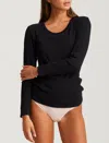Papinelle Milla Rib Shelf Bra Long Sleeve Tee