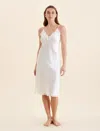 Papinelle Camille Silk Lace Long Slip In Ivory