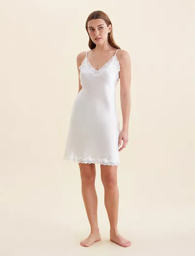 PAPINELLE CAMILLE SILK LACE MINI SLIP