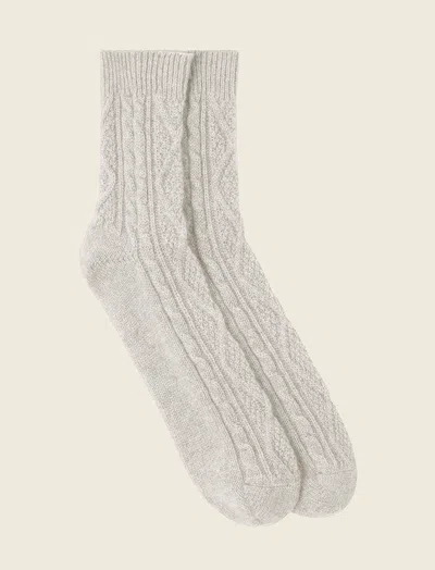 Papinelle Cashmere Socks In Gray