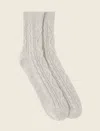 Papinelle Cashmere Socks In Ecru