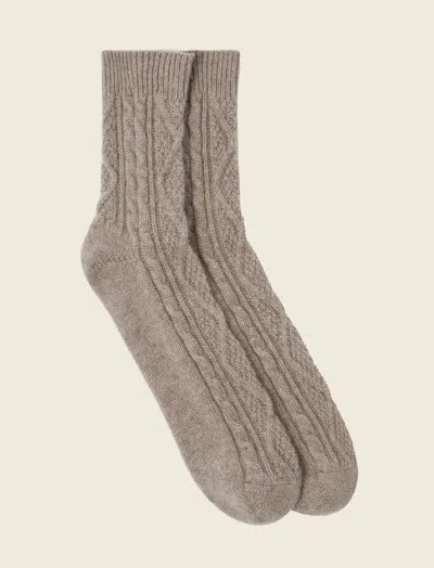 Papinelle Cashmere Socks In Gray