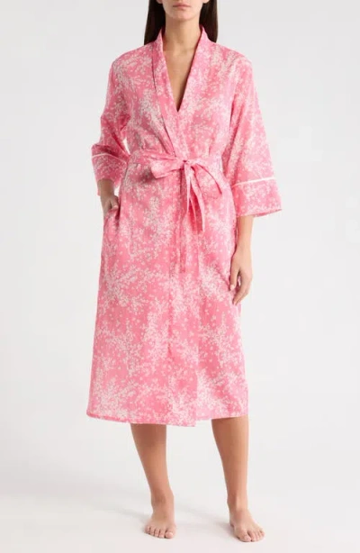 Papinelle Cheri Blossom Cotton Maxi Robe In Pink
