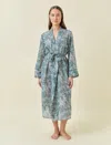 Papinelle Cheri Blossom Maxi Robe In Moss