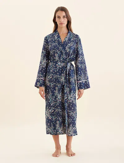 Papinelle Cheri Blossom Maxi Robe In Blue