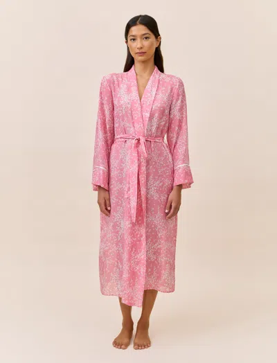 Papinelle Cheri Blossom Maxi Robe In Pink