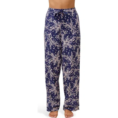 Papinelle Cheri Blowwom Pajama Pants In Blue