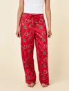 Papinelle Christmas Full Length Pant In Pink