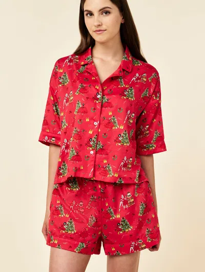 Papinelle Christmas Surprise Boxer Pj In Red