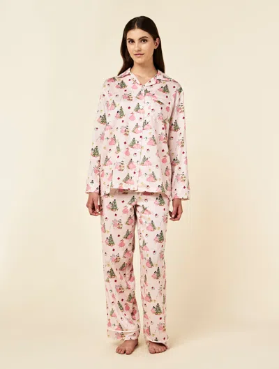 Papinelle Christmas Surprise Full Length Pj In Pink