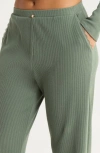 Papinelle Claire Waffle Knit Pajamas In Green