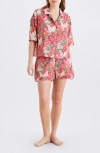 Papinelle Clara Cotton Voile Short Pajamas In Multi