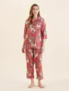 Papinelle Clara Print Crop Cotton Pajamas