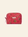 Papinelle Claris The Mouse Quilted Cos Bag In Red