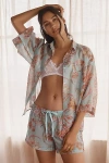 Papinelle Coco Boxer Pajama Set In Blue