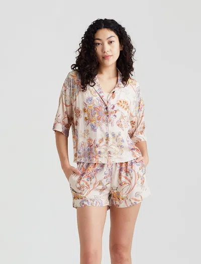 Papinelle Coco Boxer Pj Set In Cream