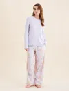 Papinelle Coco Cosy Pant And Feather Soft Top In Misty Lilac